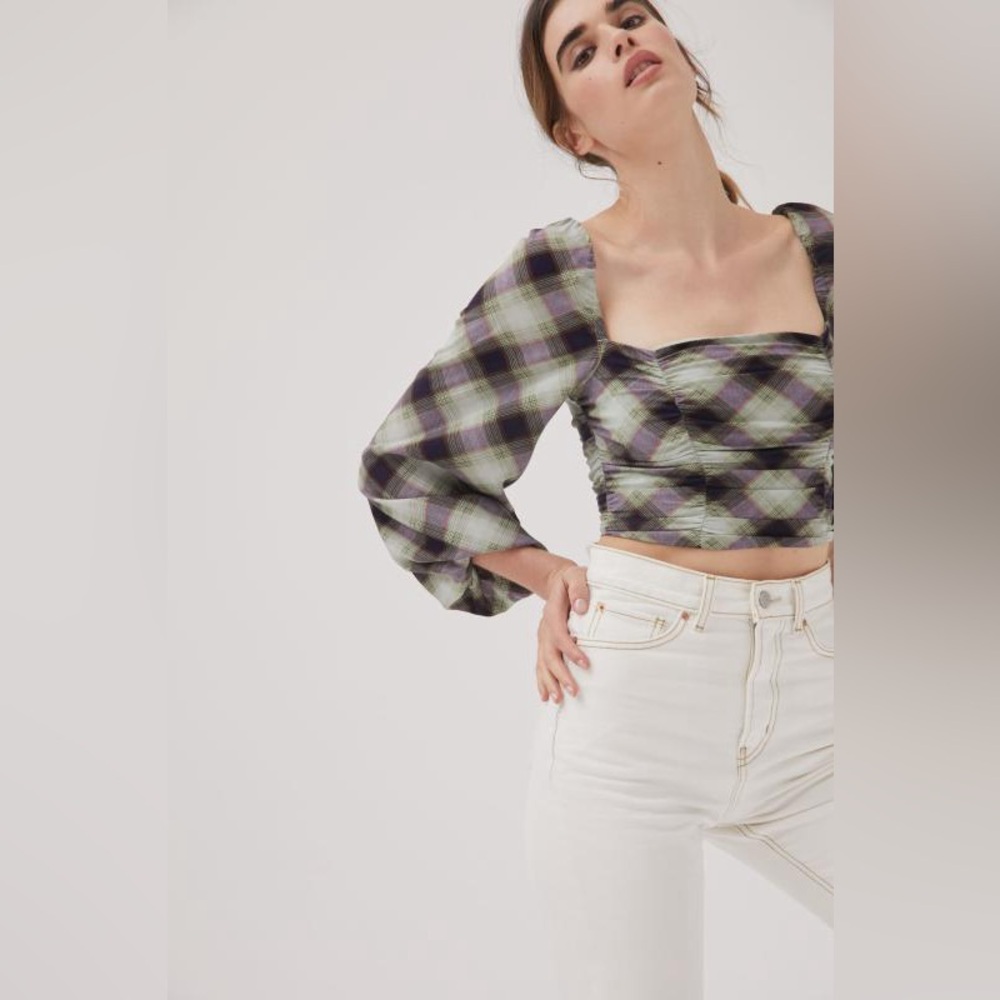 Urban Outfitters Bambi Ruched Blouse